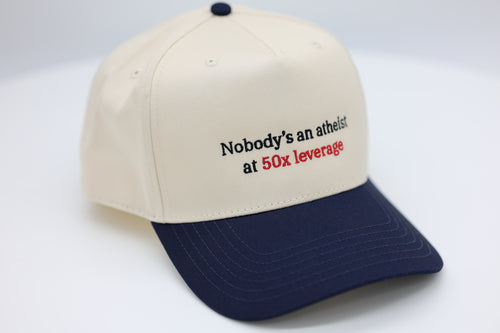 Nobody's an atheist at 50x leverage