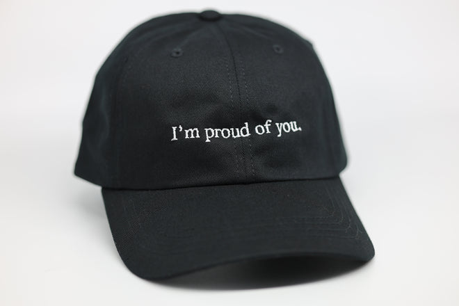 I'm proud of you