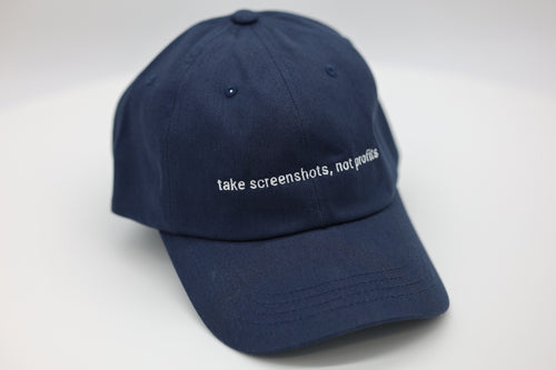 take screenshots, not profits