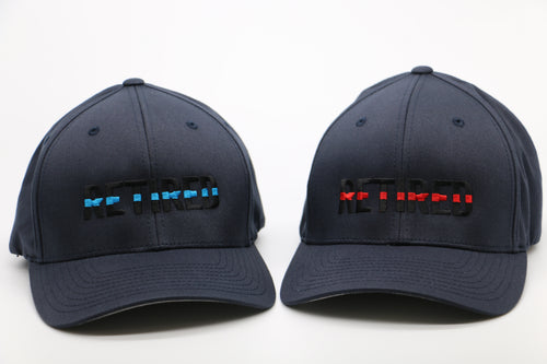 BUNDLE (2 HATS) Retired (Blue/Red Line) - Large/X-Large